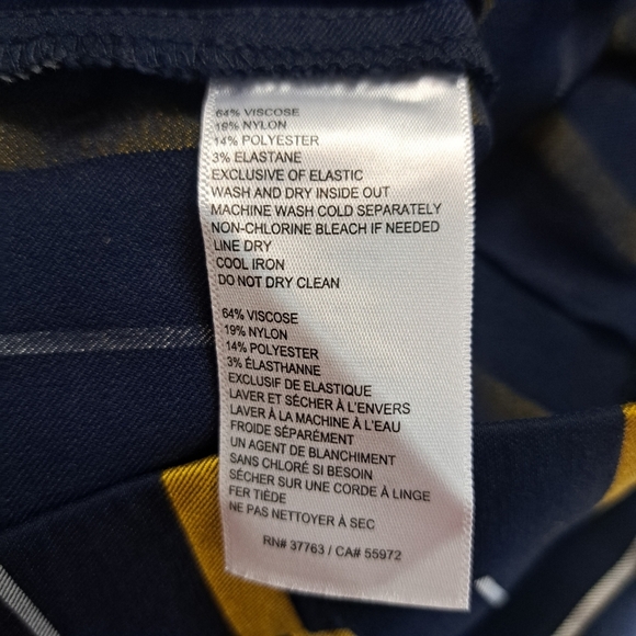 Rafaella comfort Women's Striped Pants‎ Size 14 - Picture 10 of 10